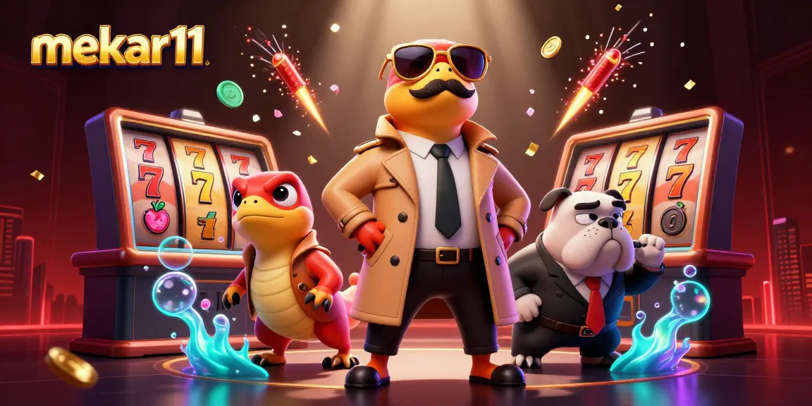 Engage with mekar11's vibrant casino experience featuring raptors in a trench coat.
