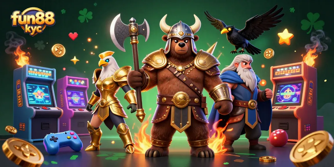 Cá cược tại Fun88 KYC qua hình ảnh hoạt hình 3D hấp dẫn, thể hiện sự thú vị và an toàn.