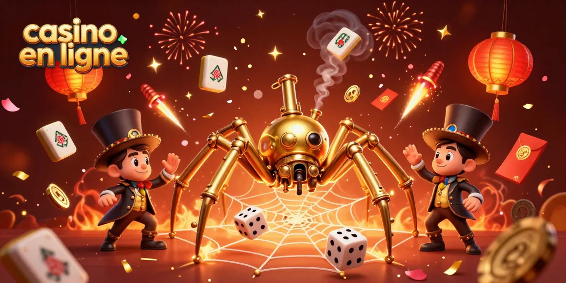 Jouer au casino en ligne avec une araignée dorée faisant des paris intrigants et des jeux captivants.