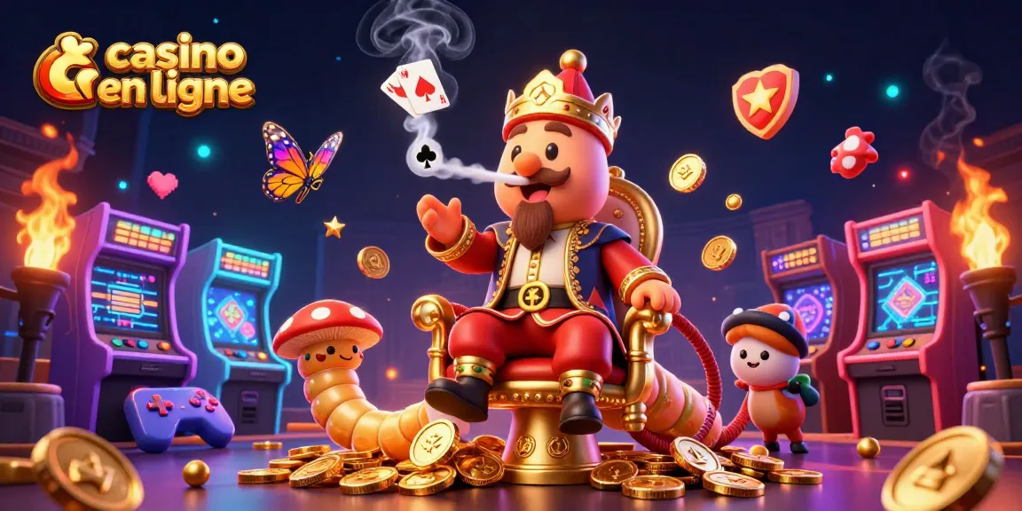 Jouez à des jeux palpitants dans ce casino en ligne rempli d'éléments colorés.