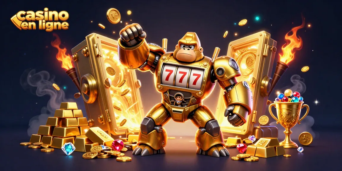 Plongez dans l'univers captivant des jeux de casino en ligne avec cette illustration dynamique.