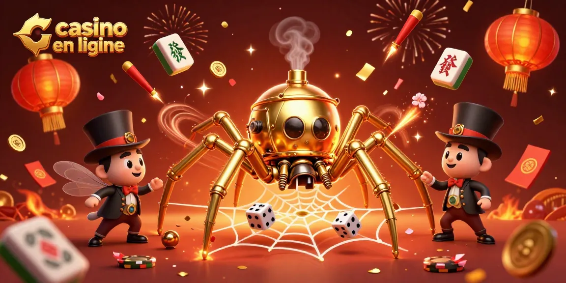 Plongez dans l'univers du casino en ligne avec cette scène festive et animée de jeux de hasard.