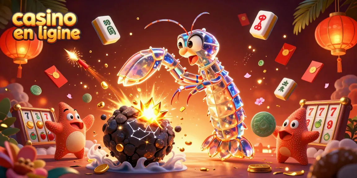 Célébrez le jeu au casino en ligne avec une illustration colorée de personnages ludiques dans une ambiance dynamique.